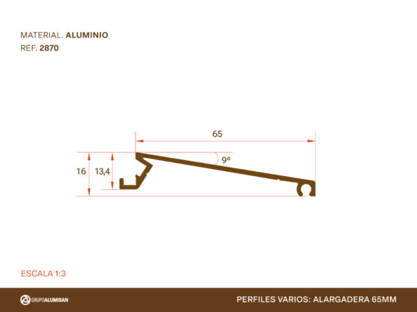 Perfil de aluminio