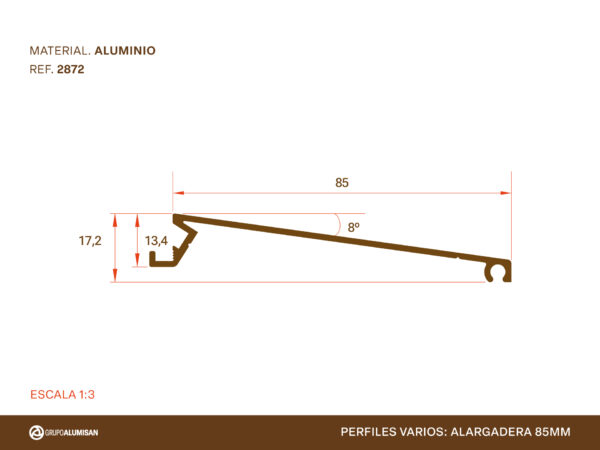 Perfil de aluminio