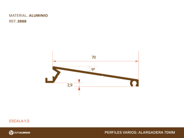 Perfil de aluminio