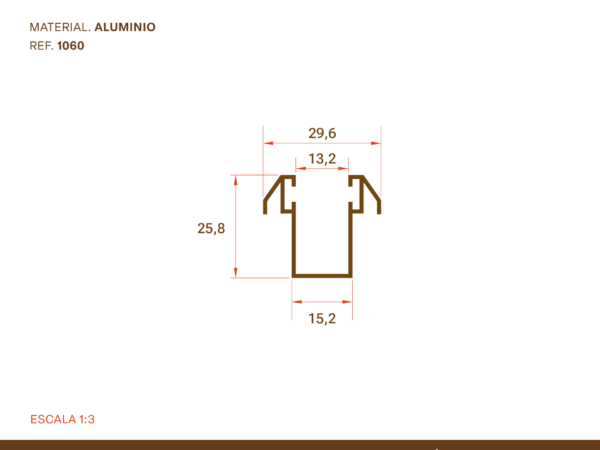 Guía Aluminio