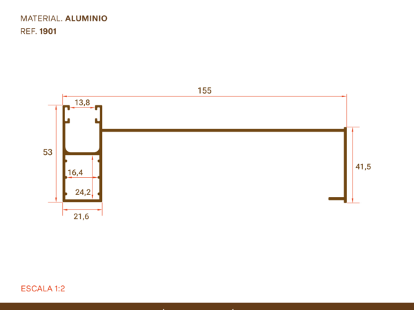 Guía Aluminio