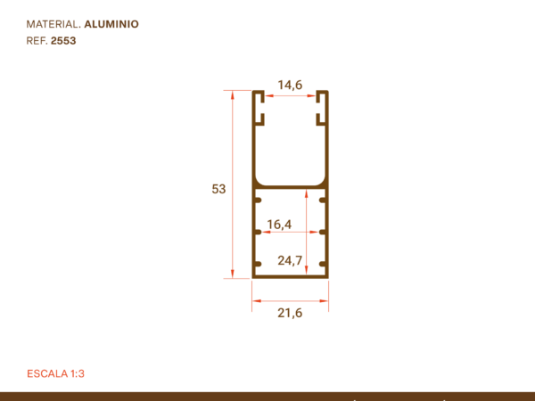 Guía Aluminio