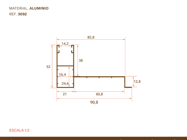 Guía Aluminio