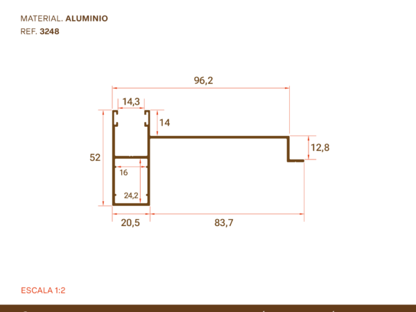 Guía Aluminio