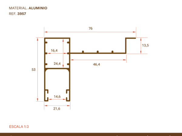 Guía Aluminio