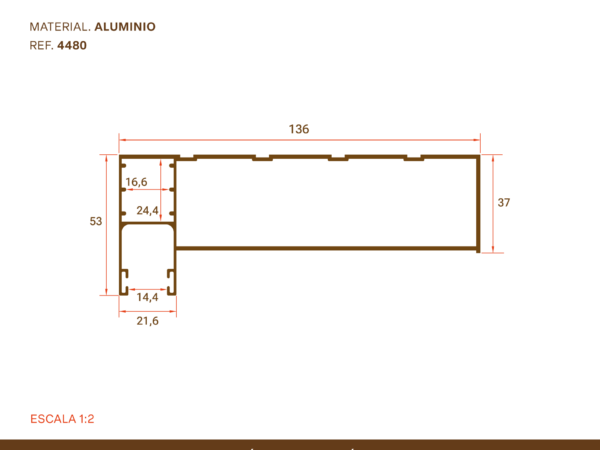 Guía Aluminio