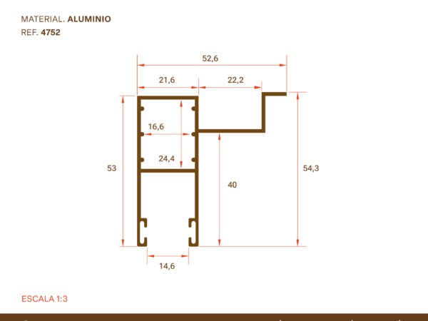 Guía Aluminio