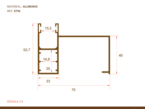 Guía Aluminio