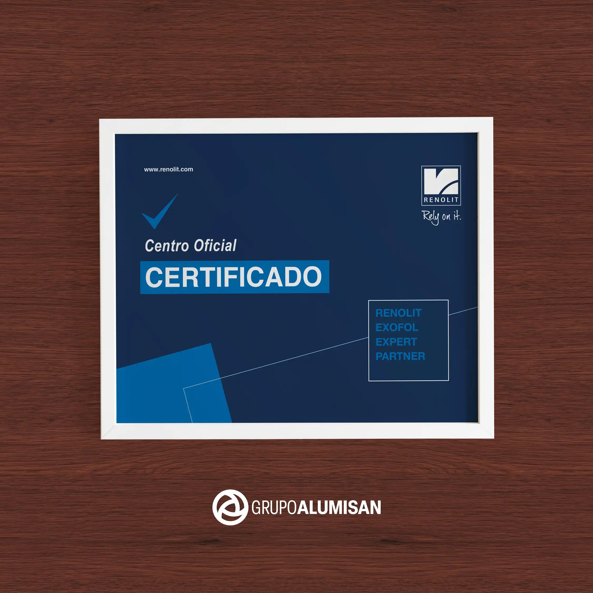 GRUPO ALUMISAN Certificado Centro Oficial Renolit Exofol Expert Partner