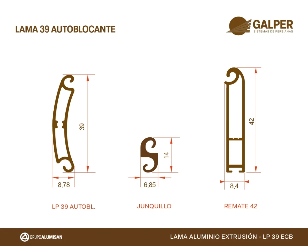 Lama 39 autoblocante