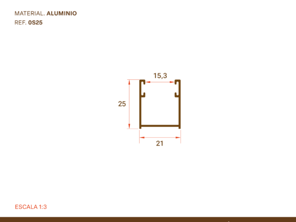 Guía Aluminio